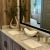 Spacious bathrooms with double vanities