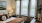 Bedroom with natural lighting and high ceilings